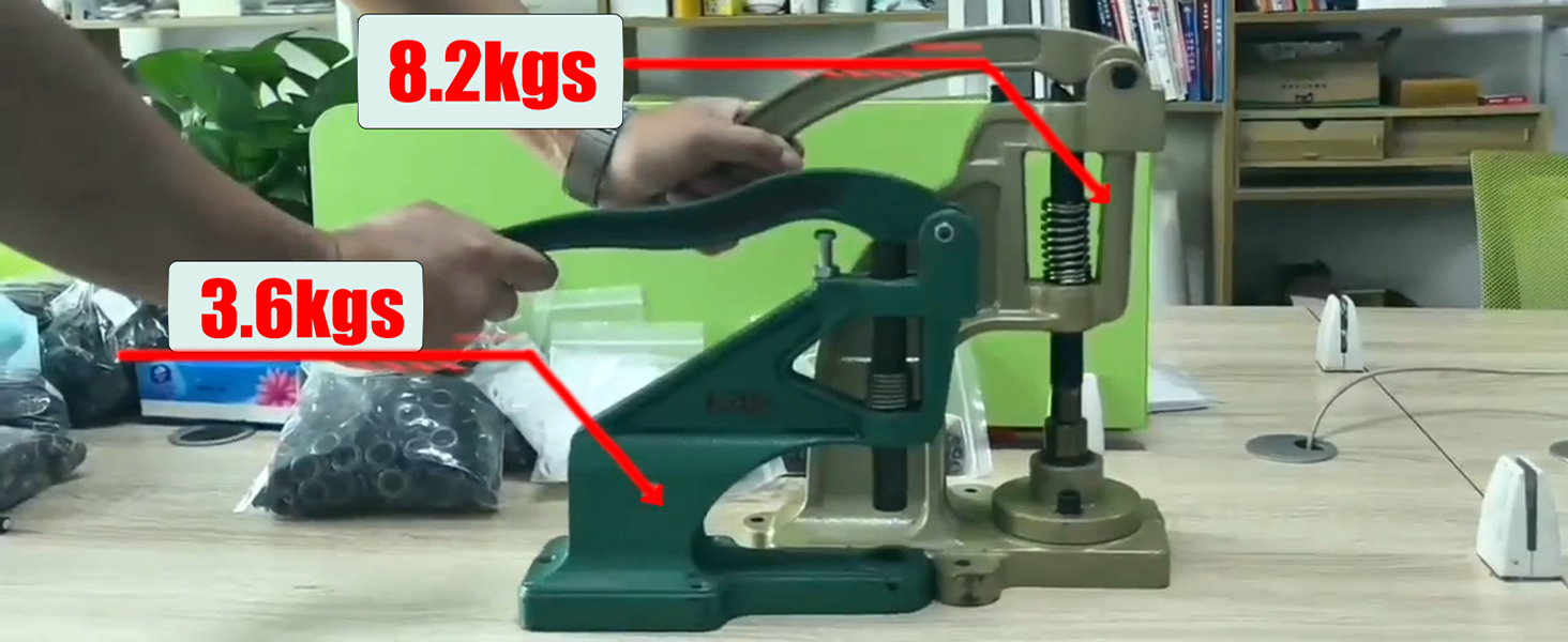 DK93 Grommet Tool kit with 3 Eyelet Dies and 1500 Pcs Grommets for
